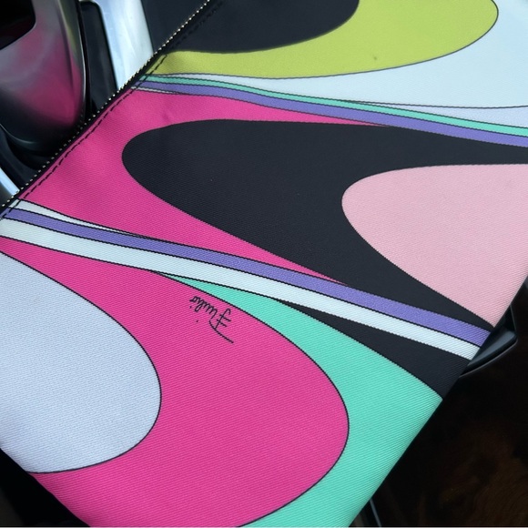 Vintage 00s Emilio Pucci Psychedelic Print Pouch - Picture 3 of 9